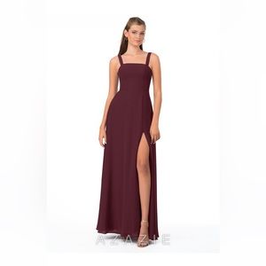 Azazie Jay dress in Cabernet